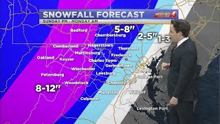 WDVM Weathercast, Friday January 14th 2022 screenshot 1