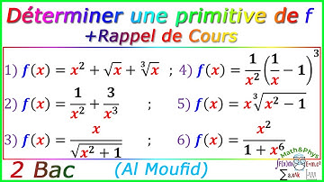 Fonctions Primitives - Calcul de Primitives - 2 Bac - [Exercice 7]