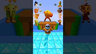 Los Tralaleritos Kids vs Squid Game Sky Jump CHALLENGE #minecraft #shorts #sfm
