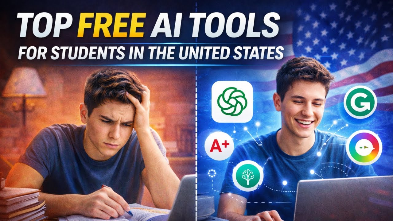 Top FREE AI Tools for Students in the United States (Study Smarter in 2026)