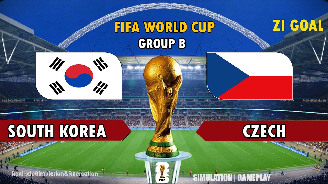 SOUTH KOREA vs CZECH | Group B | FIFA World Cup - Full Match & All Goals - PES 2021