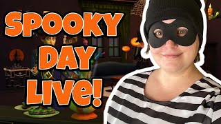 SPOOKY DAY LIVE STREAM! Sims 4 Spooky Stuff Halloween Party!