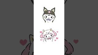kuromi and my melody matching pfps#fypシ #kuromi #sanrio #mymelody #pleasesubscribe