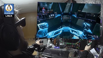 Star Citizen with head tracking from XR glasses in SBS mode on Linux PC - Yes it works!