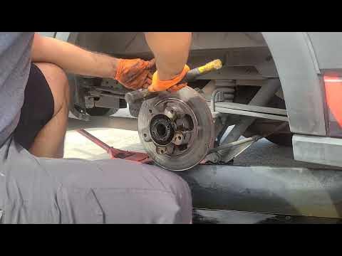 2021 Ford Transit 250 rear brake pads and rotors replacement - YouTube