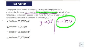SAT Math Review Question ID: b73ee6cf Non Linear Functions 3c