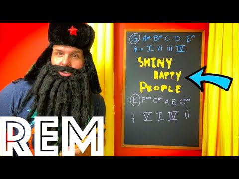 REM's Shiny Happy People Has Multiple Personality Disorder... A Breakdown + How To Play Guitar