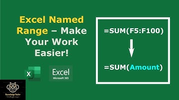 Session110 - How to Create Named Ranges in Excel??