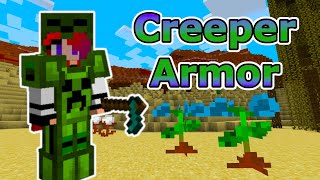 Creeper Armor (Only 20 Downloads) Minecraft Mod Showcase