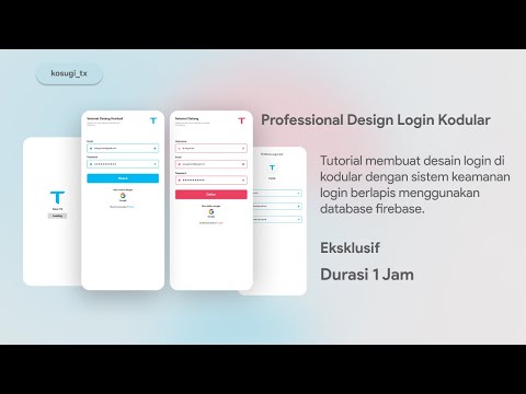 Tutorial Desain dan buat sistem login keamanan berlapis di Kodular