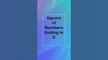 Short trick to find square of any number ending in 5 #mathproblems #mathstricks