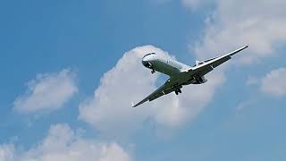 Brilliant Sky View Magnificent Weather Dashing Landing At Reagan National Airport