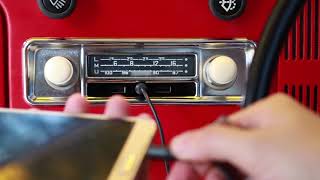 Volkstory วทยตดรถยนตคลาสสค Vw Aircooled Classic Radio Bluetooth
