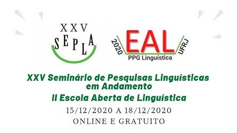 XXV SEPLA & II EAL - PPG Linguística UFRJ