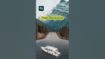Using Road and Boat for Image Manipulation with Photoshop! @ZCCanvas #photoshop #shorts
