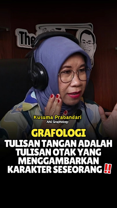 Karakter Seseorang Bisa Dibaca Dari Tulisan Tangan, karena Tulisan Tangan adalah Tulisan Otak‼️