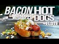 BACON WRAPPED ELOTE HOT DOGS | SAM THE COOKING GUY 4K