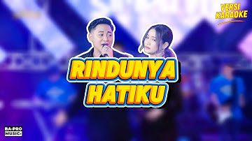 Fira Cantika Feat Irwan Krisdiyanto - Rindunya Hatiku | Karaoke Dangdut (Lirik + Musik HD)