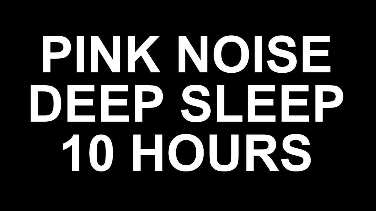 Pink Noise for Deep Sleep (10 Hours, Black Screen)