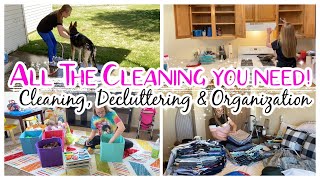 ALL THE CLEANING YOU NEED! 2 HOURS OF DEEP CLEANING, DECLUTTERING AND ORGANIZATION | WHOLE HOUSE!