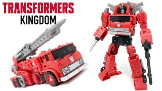 Transformers Kingdom Voyager Class Inferno Review - YouTube