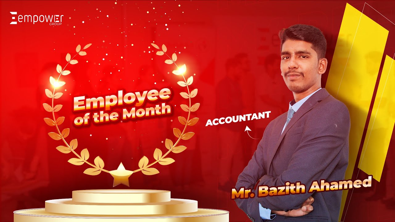 🎥 Celebrating Excellence: Mr. Bazith Ahamed Receives Employee of the ...