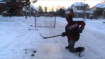 Wrist & Slap shots with Synthetic Ice