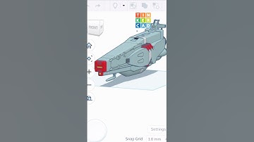 Bolar Battleship Amanga (Tinkercad Model Showcase) #tinkercad #spacebattleshipyamato