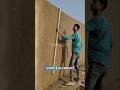 Dedication and Skill Young Worker Leveling Wall Cement#shorts #construction #shortvideo #fyp
