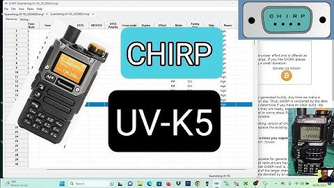 QUANSHENG UV-K5 , USING CHIRP - 2023