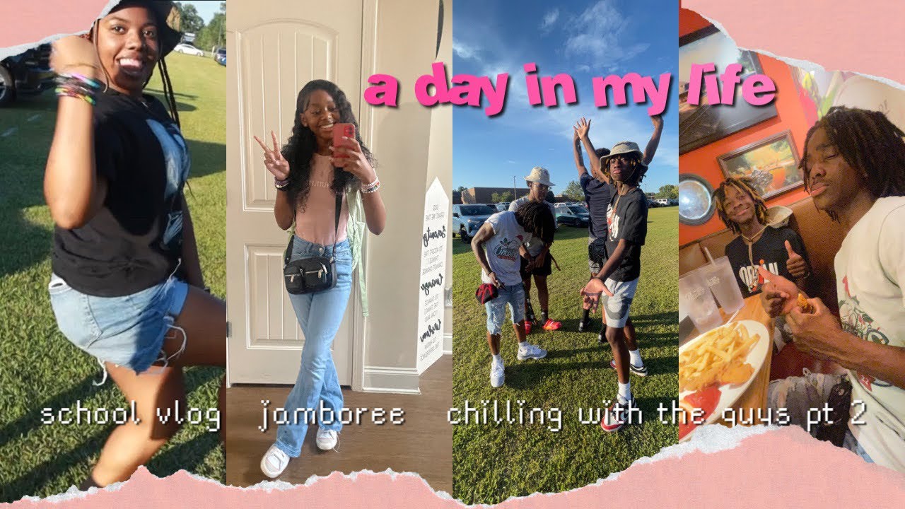 A DAY IN MY LIFE ;) | school vlog, jamboree, chilling with the guys pt ...