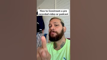 How to livestream a pre recorded video or podcast using your phone | Stream edited videos live