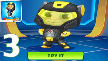 Talking Tom Hero Dash | Jet Black Tom Gameplay Part 3 - New Outfit ( iOS Android )