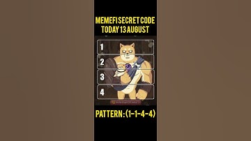 Memefi Secret Reward Combo Today 13 August | Memefi 2,000,000 Coins Code