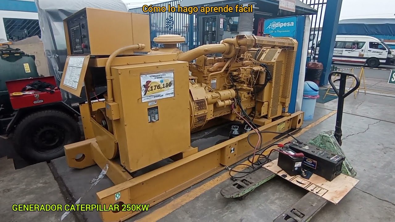 GRUPO ELECTROGENO CATERPILLAR 250KW PRUEBAS DE FUNCIONAMIENTO
