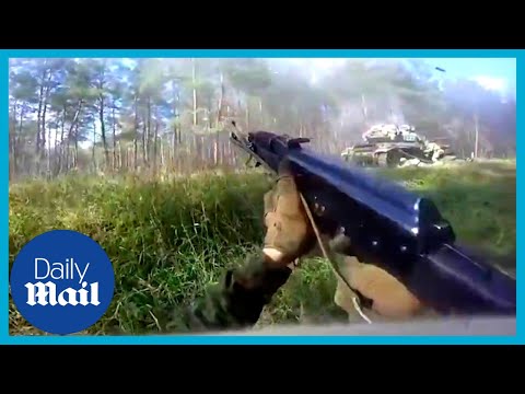 Ukrainian forces battle against Russia for Kherson: First-person GoPro footage