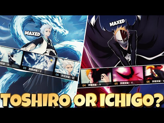 WHO IS THE NUMBER 1 DPS TOSHIRO OR ICHIGO ( BOTH MAXED) - Bleach