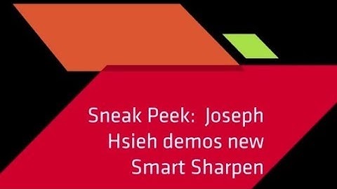 See How AMD Graphics Accelerates "Smart Sharpen" in Adobe® Photoshop® CC