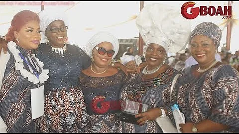 Lola Idije, Kemi Afolabi &Keji Yusuf Present At Yomi Fabiyi's Mum's Burial Event Rocking The Aso Ebi