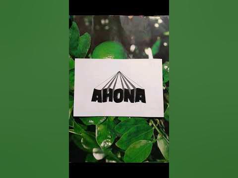 3D Name art (AHONA) #drawing #3dart #nameart #shorts - YouTube