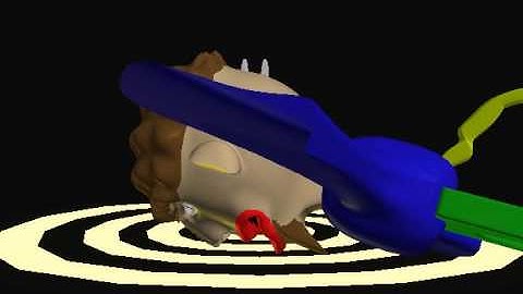 Creepy Man Flying Anim8or