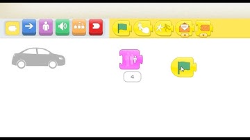 Driving a Car in Scratch JR