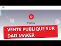 Massa  vente publique de cette l1 sur dao maker