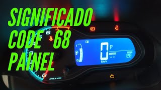 What does code 68 mean on the Chevrolet Onix Prisma Spin Sonic Cobalt Cruze dashboard?