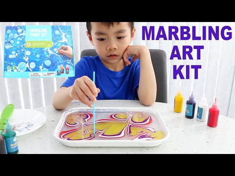 2021 New Water Marbling Paint Art Kit for Kids 