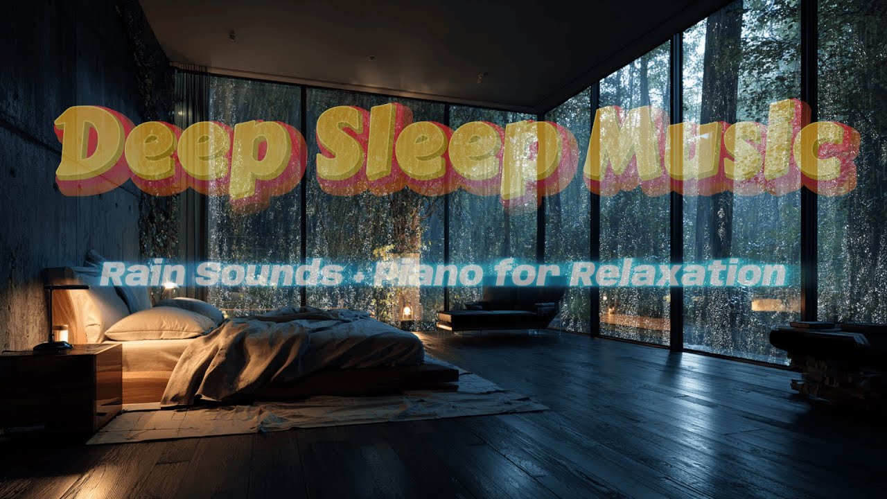 Deep Sleep Piano Music with Rain – Relaxing Night Music for Anxiety ...
