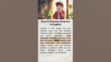 How to Express Surprise in English 😲🎉 | English Reading and Listening Practice #englishforbeginners
