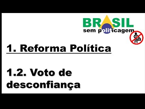 Vídeo: Como Aprovar Um Voto De Desconfiança