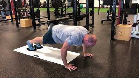 EricCressey.com: Slideboard Yoga Push-up