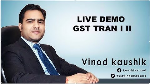 Live demo GST TRAN I II #gst #livedemo #transitional #inputtaxcredit  #gstnewfeatures #gstn